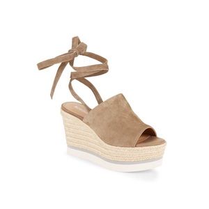 ✖️SOLD✖️ Nico Leather Open-Toe Wedge Sandals